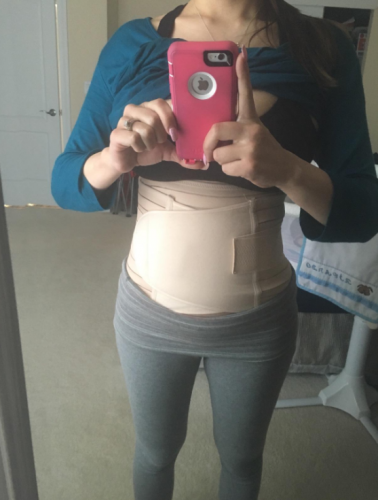 3 in 1 Postpartum Belly Wrap C-Section Recovery Belt Post Pregnancy Belly Support Belt photo review