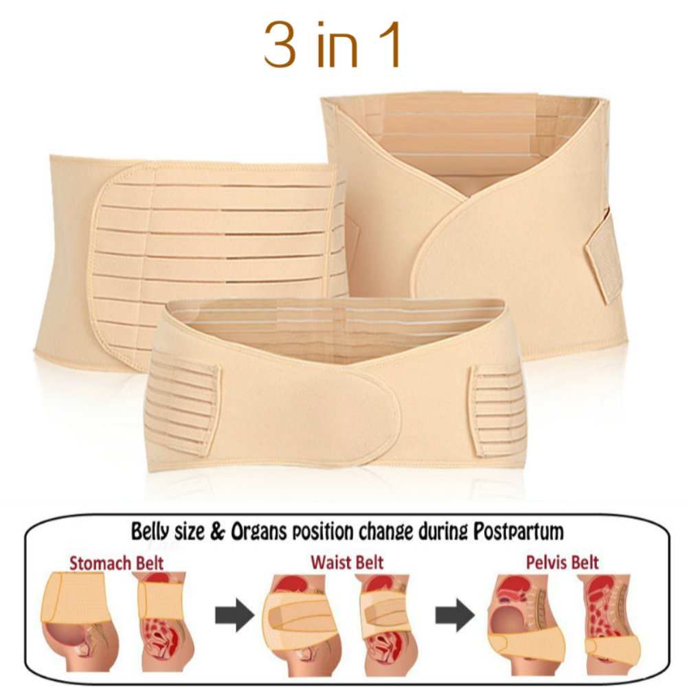 3 in 1 Postpartum Belly Wrap C-Section Recovery Belt Post